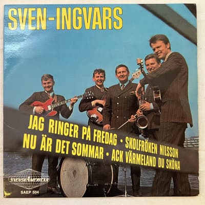 Tumnagel för auktion "SVEN-INGVARS Ännu En Gång! Fyra Hits 7"ep -67 SVENSK AMERICAN SAEP 504"