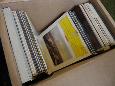 Tumnagel för auktion "Flyttlåda 2, Klassisk Musik gamla skivor, Stereo utgåvor Deutsche Gramophon, mm"