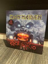 Tumnagel för auktion "Iron Maiden Rock in Rio Live vinyl Bildvinyl första press"