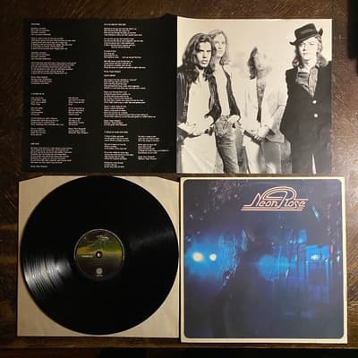 Tumnagel för auktion "NEON ROSE - A Dream Of Glory… 1974. Insert! Svensk Hårdrock. Prog-rock. LP"