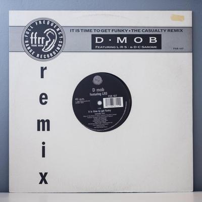 Tumnagel för auktion "D Mob - It Is Time To Get Funky (The Casualty Remix) - 12""