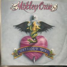 Tumnagel för auktion "MÖTLEY CRUE Without You 7" / '90 EU Press Hårdrock"