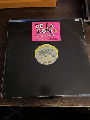 Tumnagel för auktion "De La Soul - Eye Know (New Remixes By SweMix) (Flying Records 1989) 12""