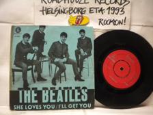 Tumnagel för auktion "BEATLES - SHE LOVES YOU - R 5055 - SWEDEN PRESS"