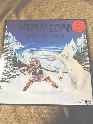 Tumnagel för auktion "Heavy Load Death or Glory - vinyl"