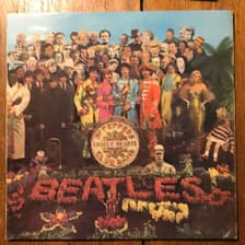 Tumnagel för auktion "The Beatles - Sgt. Pepper's Lonely Hearts Club Band vinyl album 1967"