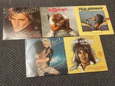 Tumnagel för auktion "Rod Stewart Vinyl LP Samling"