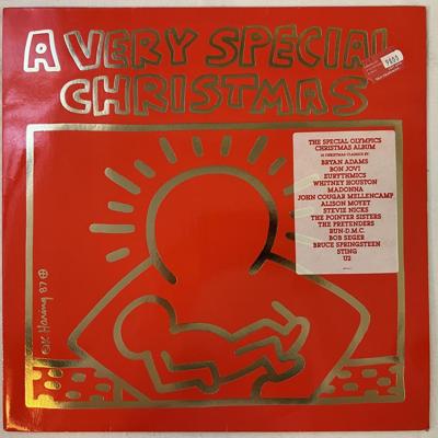 Tumnagel för auktion "V/A a very special christmas LP -87 A&M 393911-1 *** KEITH HARING ART COVER **"