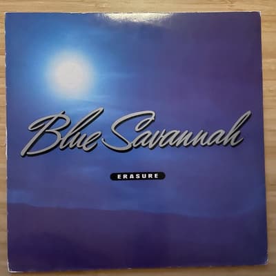 Tumnagel för auktion "Erasure - Blue Savannah - Vinyl 12” 1990 UK"