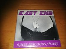 Tumnagel för auktion "EAST END 7'' - Raise your heart, fwoshm, SWE -91, PS"