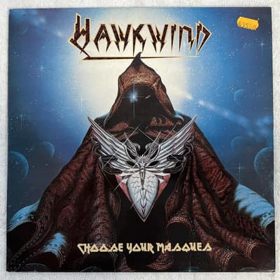 Tumnagel för auktion "HAWKWIND Choose Your Masques LP -82 UK RCA RCALP 6055 *** space rock ***"