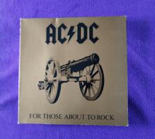 Tumnagel för auktion "AC/DC - For Those About To Rock (We Salute You)  LP Scandinavia 1981 First Press"