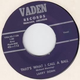 Tumnagel för auktion "LARRY DONN-that´s wahat i call a ball  VADEN 113  2 SIDER!"