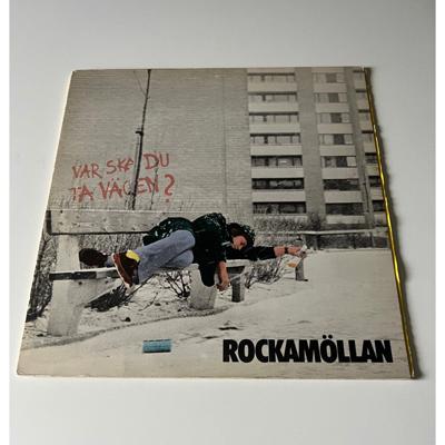 Tumnagel för auktion "ROCKAMÖLLAN - VAR SKA DU TA VÄGEN? SVENSK PROGG VINYL LP"