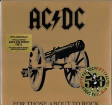 Tumnagel för auktion "LP AC/DC - For Those About To Rock - 50th ANNIV. GOLD VINYL"