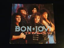 Tumnagel för auktion "BON JOVI I’ll be there for you Vinyl Singel 80-tal Rock"