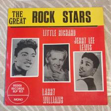 Tumnagel för auktion "Little Richard, Jerry Lee Lewis, Larry Williams "The Great Rock Stars""