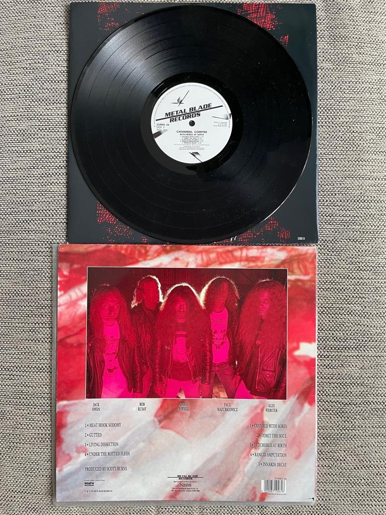Cannibal Corpse Butchered at Birth, Vinyl Vinylkoll Cannibal Corpse Butchered at Birth, Vinyl Vinylkoll