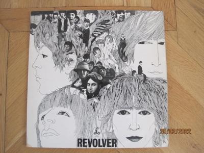 Tumnagel för auktion "Beatles - Revolver, UK lp 1966 TOPPEX"