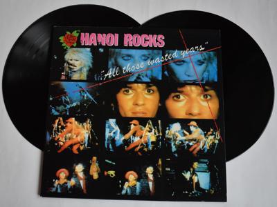 Tumnagel för auktion "HANOI ROCKS All Those Wasted Years LIVE 1984! [2xLP] Lick records, UK 1985"