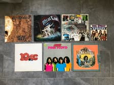 Tumnagel för auktion "70-tal ROCK - 6st vinylskivor; 10CC, Pink Floyd mfl - fint skick (+1st EP)"