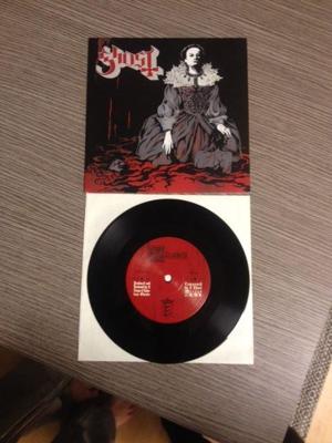 Tumnagel för auktion "Ghost - Elizabeth ep . Ospelat ex ! Hårdrock Death Repugnant Watain Metal Vinyl"