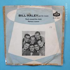 Tumnagel för auktion "Single - Bill Haley and his Comets - DK - Rock around the clock"