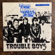 Tumnagel för auktion "THIN LIZZY - Trouble Boys 1981. UK Press! Prog-rock PS-7"