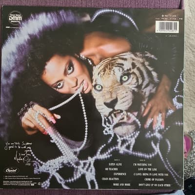 Tumnagel för auktion "Diana Ross, Eaten Alive, Vinyl LP"