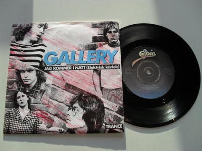 Tumnagel för auktion "GALLERY - JAG KOMMER I NATT (Epic 7" 1981 Sverige) SHANGHAI TRIXIE"