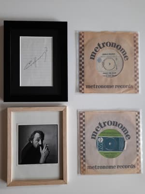 Tumnagel för auktion "Cornelis Vreeswijk Autograf, Foto, EP x2 (Promo) (RARE)"