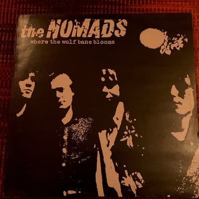 Tumnagel för auktion "The Nomads ”where the wolf bane blooms”(sator,the hellacopters )"
