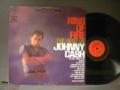 Tumnagel för auktion "JOHNNY CASH - RING OF FIRE - THE BEST OF JOHHNY CASH"
