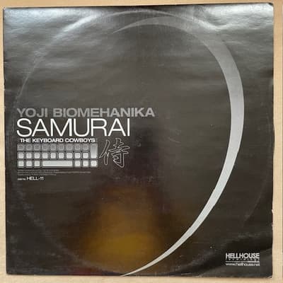 Tumnagel för auktion "Yoji Biomehanika - Samurai / The Rain (Hellhouse, 12" Techno, Hard Trance UK 04)"