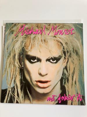 Tumnagel för auktion "Michael Monroe - Not Fakin’ It 1989 LP (Hanoi Rocks)"