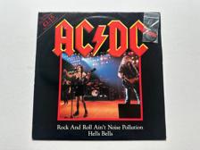 Tumnagel för auktion "** AC/DC - Rock and roll ain't noise pollution - Badge - Rare **"