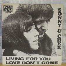 Tumnagel för auktion "SONNY & CHER :: LIVING FOR YOU (7") SWE Press"