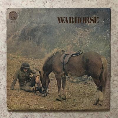Tumnagel för auktion "Lp Warhorse. very rare UK 1:st press Vertigo swirl"