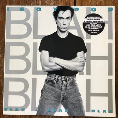 Tumnagel för auktion "Iggy Pop - Blah-Blah-Blah - vinyl album 198"