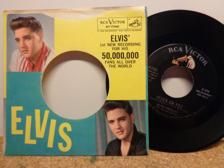 Tumnagel för auktion "ELVIS: RCA. 47-7740. STUCK ON YOU+1. US-PRESS. VINYL I M- !!"