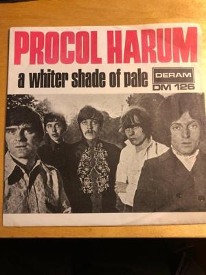 Tumnagel för auktion "Procol Harum  - A Whiter Shade of Pale  -  DERAM  DM 126 "