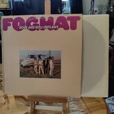 Tumnagel för auktion "FOGHAT . ROCK N ROLL OUTLAWS . BEARSVILLE REC USA 1974 BR 6956 ."