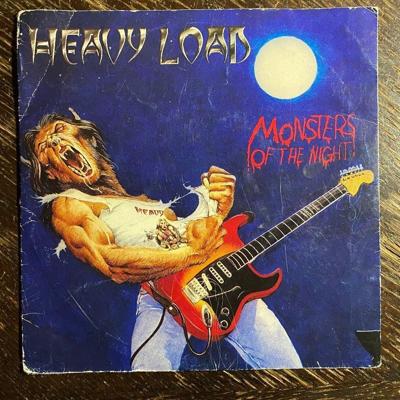 Tumnagel för auktion "HEAVY LOAD - Monsters Of The Night 1985. Svensk Metal  PS-7"