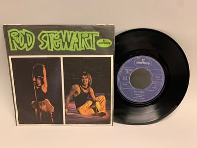 Tumnagel för auktion "7" Rod Stewart - Mandolin Wind Yugoslavia Orig-74 !!!!!"