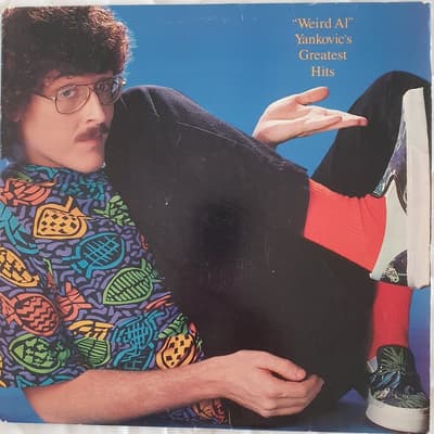 Tumnagel för auktion "Weird Al Yankovic Greatest Hits"