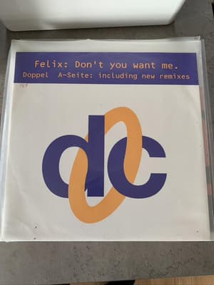 Tumnagel för auktion "12" Felix -Dont you want me remixes, 1992, WOC"