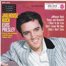 Tumnagel för auktion "ELVIS PRESLEY-jailhouse rock +3 EP DE.RCA VICTOR EPA 4114 v2 press"