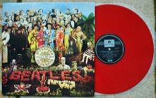 Tumnagel för auktion "LP: Beatles-Sgt Pepper lonely hearts club band (Australien) RÖD VINYL"