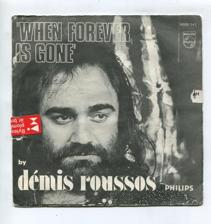 Tumnagel för auktion "Demis Roussos -With you/When 7" RARE Scandinavian press 1974"