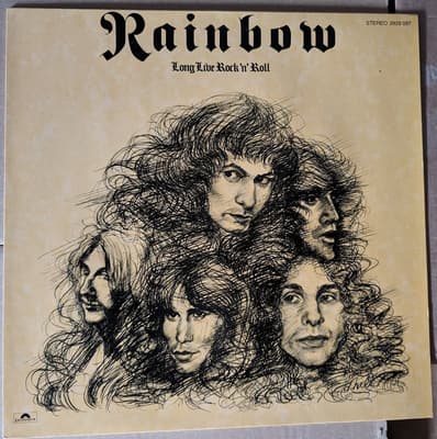 Tumnagel för auktion "Rainbow Long live rock n roll"